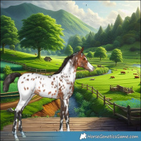 Horse Color:White Spotted Bay Appaloosa 