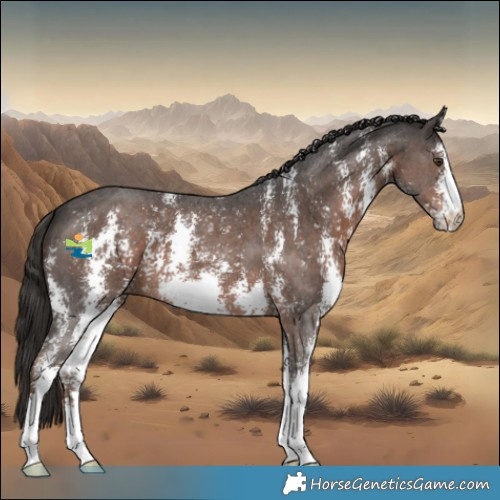 Horse Color:Liver Chestnut Sabino 