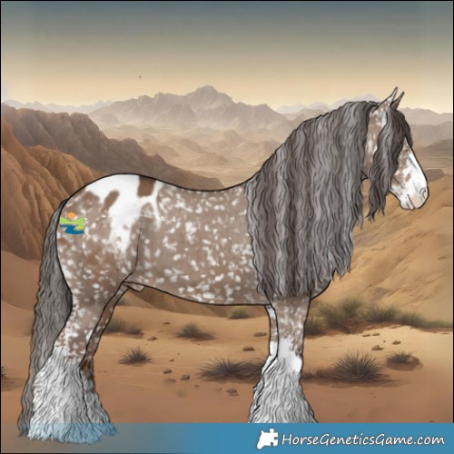 Horse Color:Liver Red Dun Sabino Appaloosa 