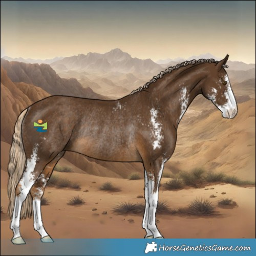 Horse Color:Chocolate Palomino Sabino Rabicano 