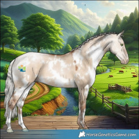 Horse Color:White Spotted Silver Brown Pearl Dun 