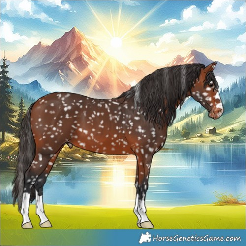 Horse Color:Bay Appaloosa 