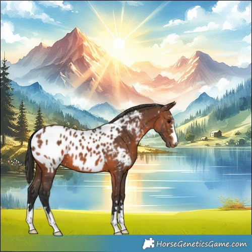 Horse Color:Brown Appaloosa 