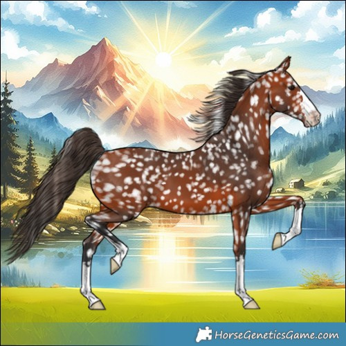 Horse Color:Bay Snowflake Varnish 