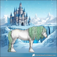 Horse Color:Painted White Spotted Silver Blue Onyx Chinchilla Ice