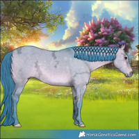 Horse Color:Void Platinum Watercolor Bay Ice Dun 