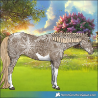 Horse Color:Chocolate Palomino Ice Mushroom Tobiano 