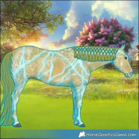 Horse Color:Thunderstruck Watercolor Chestnut Ice 