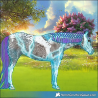 Horse Color:Painted Thunderstruck Liver Chestnut Ice Mushroom Tobiano 