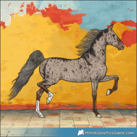 Horse Color:Liver Red Dun Mushroom Varnish Brindle 