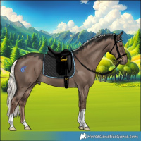 Horse Color:Liver Red Dun Mushroom 