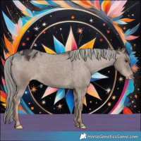 Horse Color:Liver Red Dun Mushroom Appaloosa