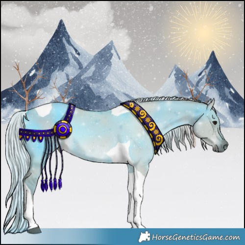 Horse Color:Silver Smoky Grullo Tobiano 