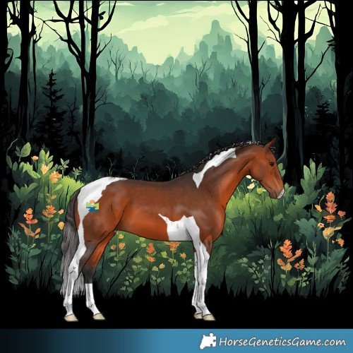 Horse Color:Bay Tobiano 