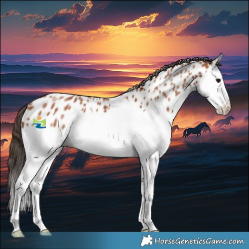 Horse Color:Bay Splash Near Leopard 