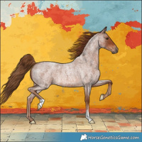 Horse Color:Red Roan 