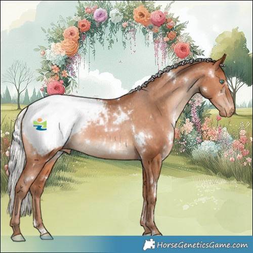 Horse Color:White Spotted Silver Brown Pearl Appaloosa Rabicano 
