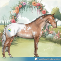 Horse Color:White Spotted Silver Brown Pearl Appaloosa Rabicano