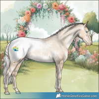 Horse Color:White Spotted Silver Brown Snowdrop Pearl Snowcap Rabicano 