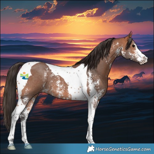 Horse Color:Bay Sabino Tobiano 