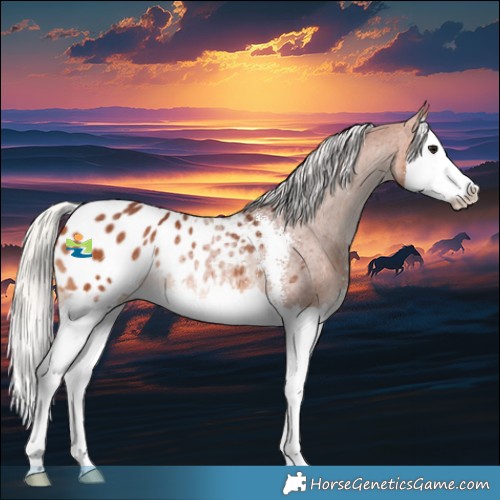 Horse Color:Silver Bay Sabino Splash Blanket Rabicano 