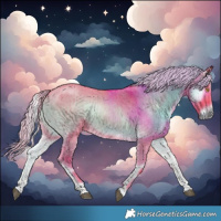 Horse Color:Watercolor Chocolate Palomino Onyx Sabino Brindle