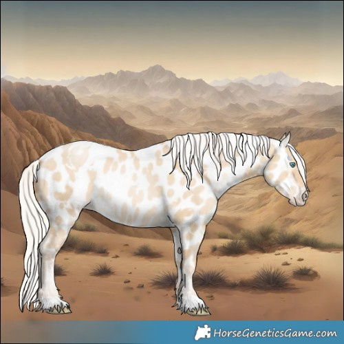Horse Color:White Spotted Silver Grullo Snowdrop Pearl Appaloosa Rabicano 