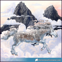 Horse Color:Powder White Brown Splash