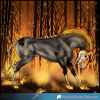 Horse Color:Void Blue Onyx Tobiano 