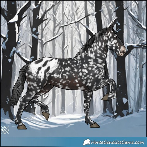 Horse Color:Brown Appaloosa 