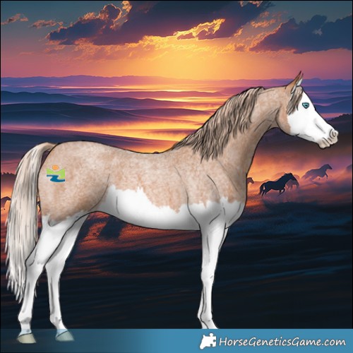 Horse Color:Red Roan Splash 