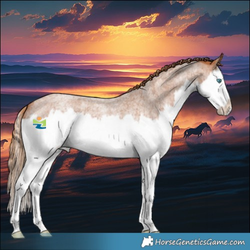 Horse Color:Red Roan Splash 