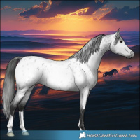 Horse Color:Gray Blue Roan Appaloosa 
