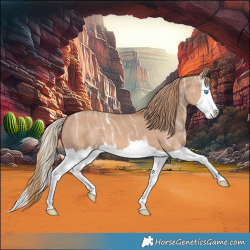 Horse Color:Red Dun Ice Splash 