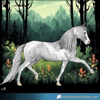 Horse Color:Silver Blue Chinchilla Roan Splash Tobiano 