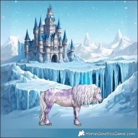 Horse Color:Watercolor Plaid  White Spotted Silver Brown Chinchilla 