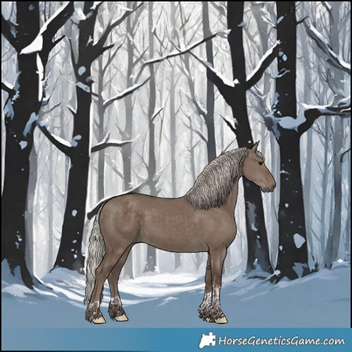 Horse Color:Silver Grullo Tobiano 
