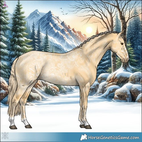 Horse Color:Palomino Ice Dun 