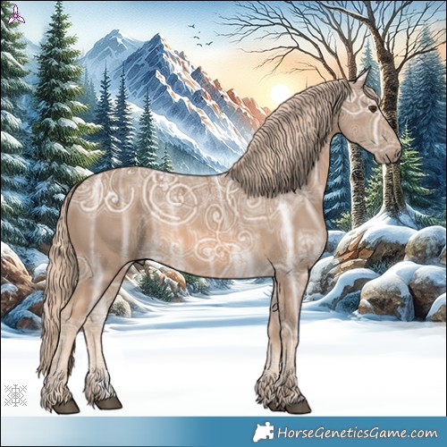 Horse Color:Chocolate Palomino Ice 