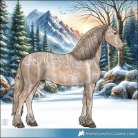 Horse Color:Chocolate Palomino Ice 