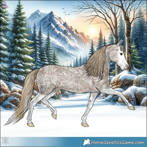 Horse Color:Chocolate Palomino Ice Splash 
