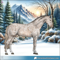 Horse Color:Chocolate Palomino Ice Sabino 