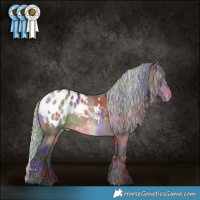 Horse Color:Nacre White Spotted Silver Brown Dun Appaloosa