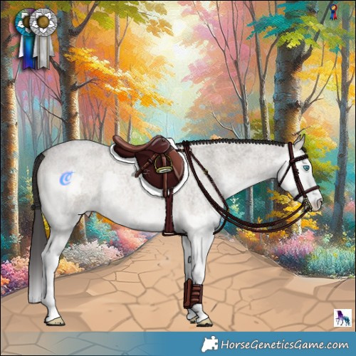 Horse Color:Smoky Grullo Roan Onyx Splash 