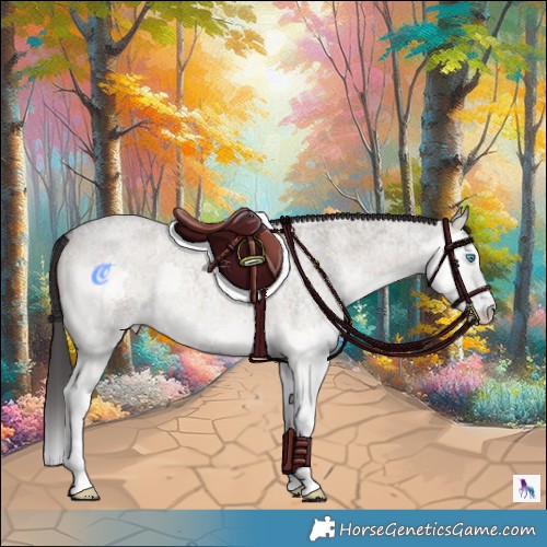 Horse Color:Smoky Grullo Roan Onyx Splash 