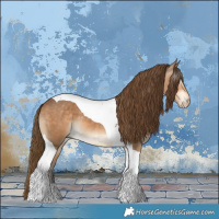 Horse Color:Gray Perlino Tobiano 