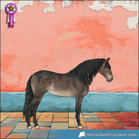 Horse Color:Brown Dun Brindle 