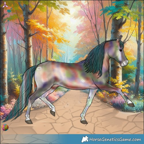 Horse Color:Painted Nacre Brown Onyx 