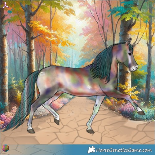 Horse Color:Painted Nacre Brown Onyx 