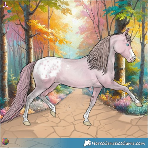 Horse Color:Watercolor Buckskin Pearl Appaloosa 